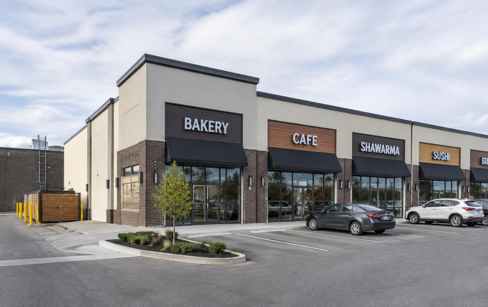 Commercial plazas property